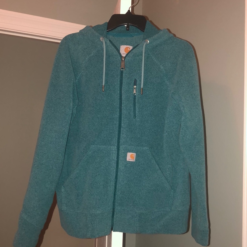 Carhartt teal blue jacket